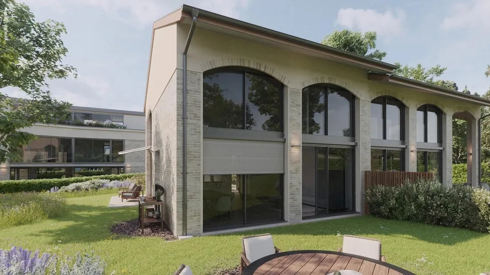 Außergewöhnliche moderne Villa mit großem Garten im Herzen von Anières – Foto 1 von 18