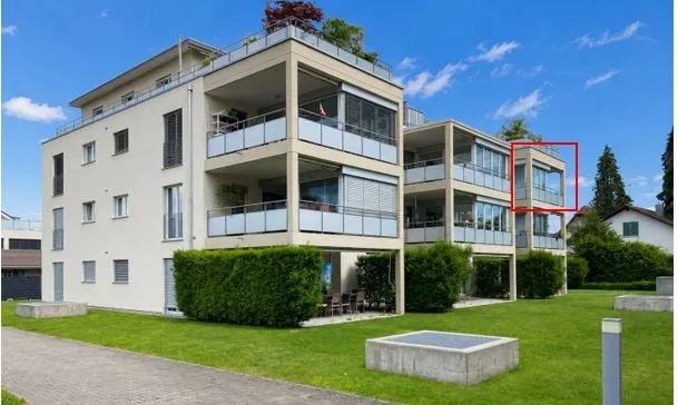 Appartement moderne 4,5 pièces avec jardin d'hiver, balcon & bain à remous