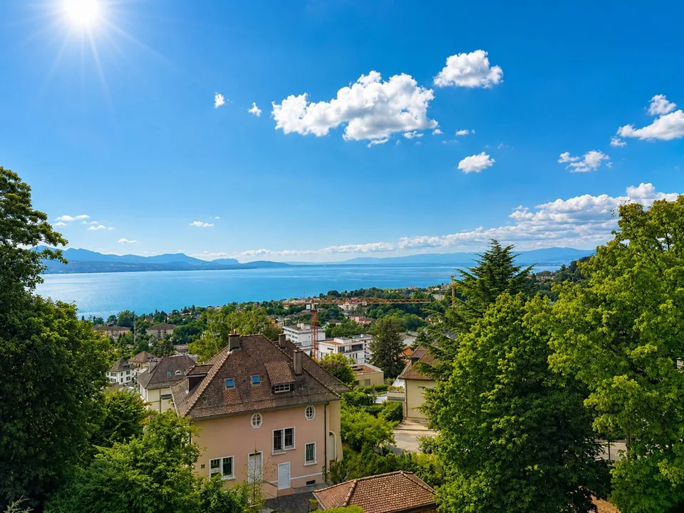 Attique exceptionnel avec une vue magnifique sur le lac