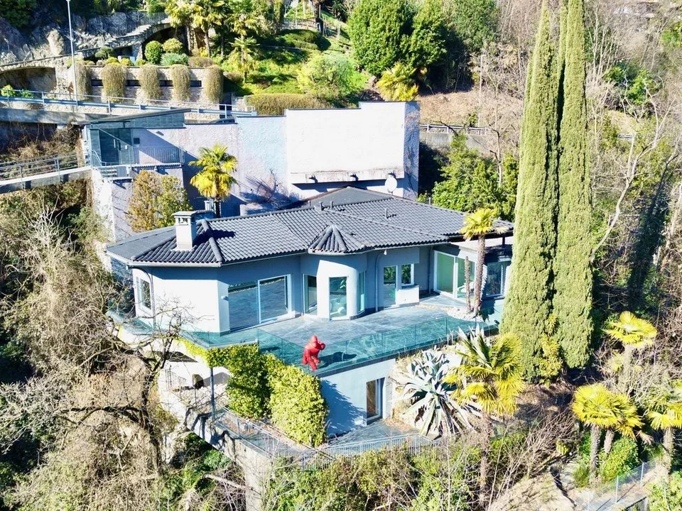 Villa di design con vista mozzafiato sul lago con SPA e piscina interna - Vico Morcote