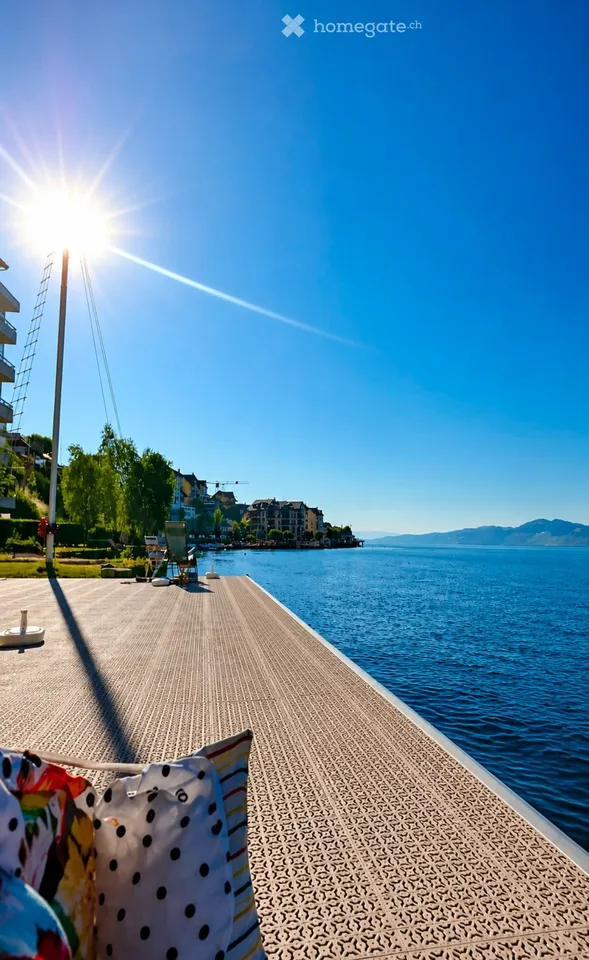 Attique avec accès direct au Lac Léman  Rénové avec goût