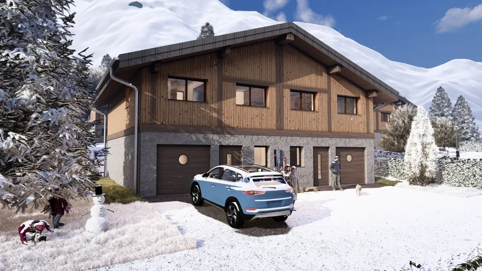 CHAMONIX-MONT-BLANC - SEMI-CHALET CON 3 CAMERE, TERRAZZA E GIARDINO