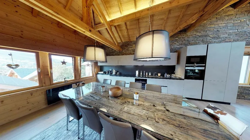 Die Kunst des Wohnens in Megève: elegantes Penthouse im Herzen des Dorfes