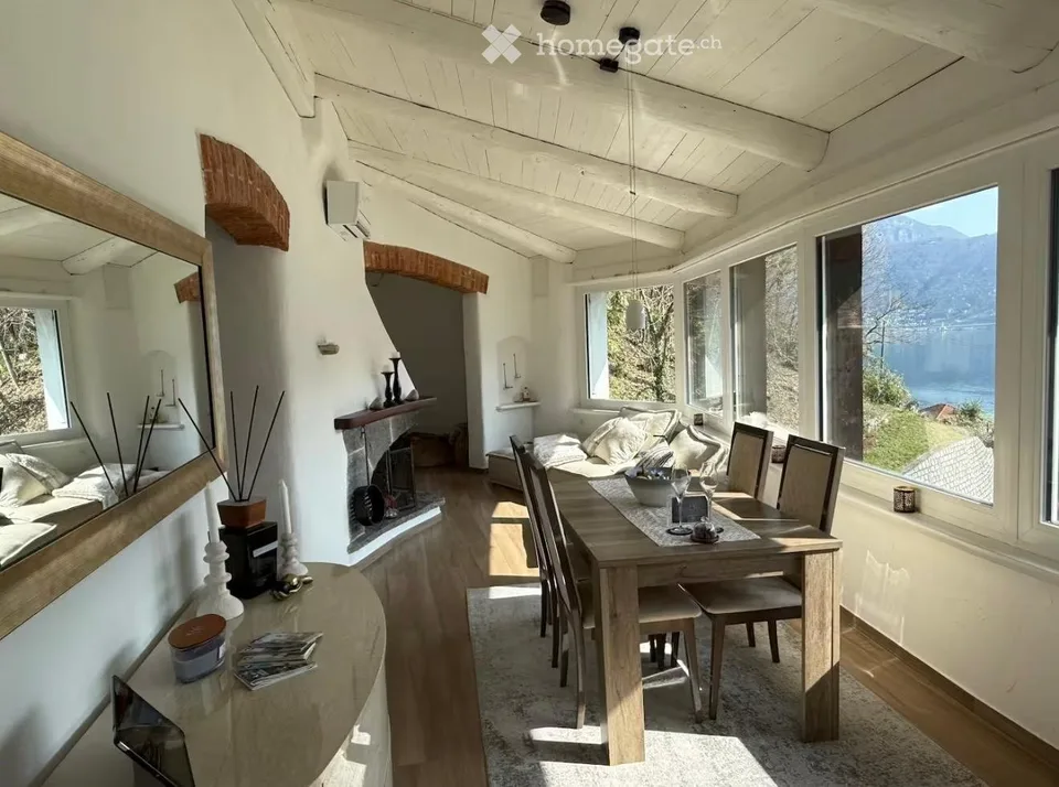 3,5-Zimmer-Haus mit Seeblick auf den Luganersee