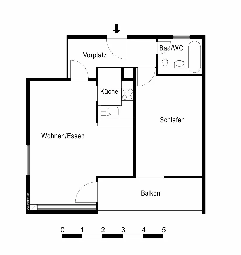 Modern 2.5-room apartment in a quiet location in Allschwil – photo 6 of 6