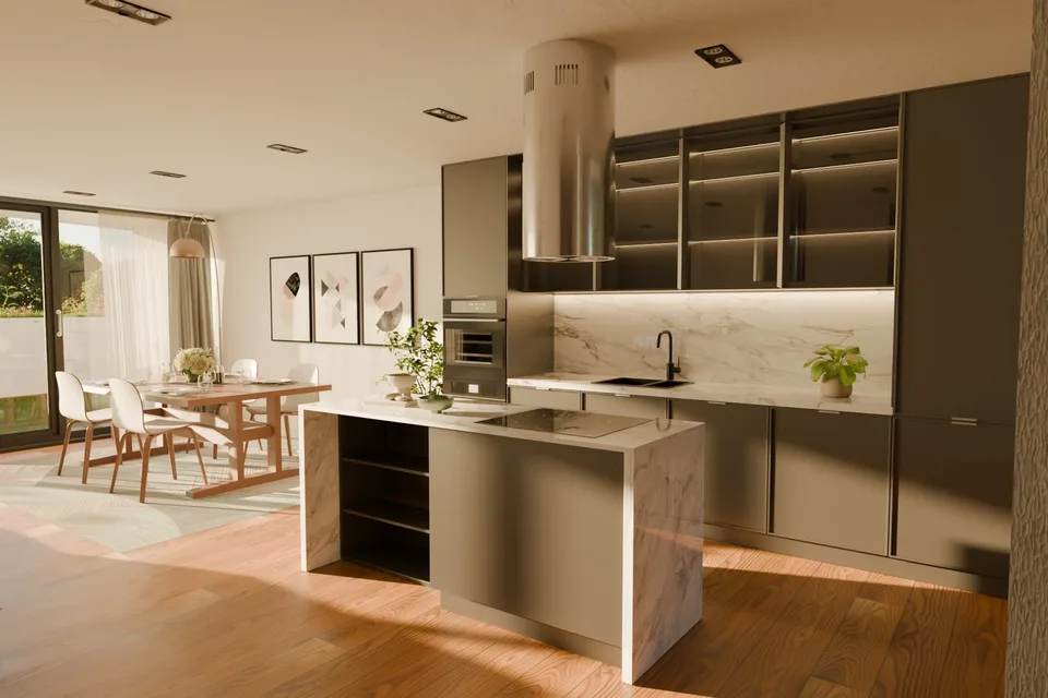 NOUVELLE VILLA 4.5 DE DESIGN AVEC GRAND JARDIN À GRAVESANO