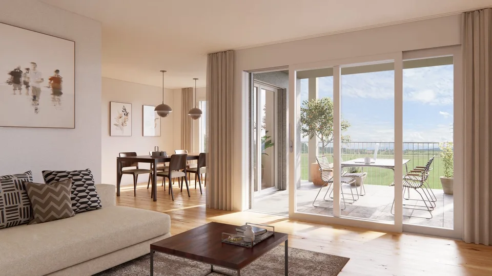 Appartamento Giardino di 4,5 Locali in un Nuovo Edificio a Opfershofen TG