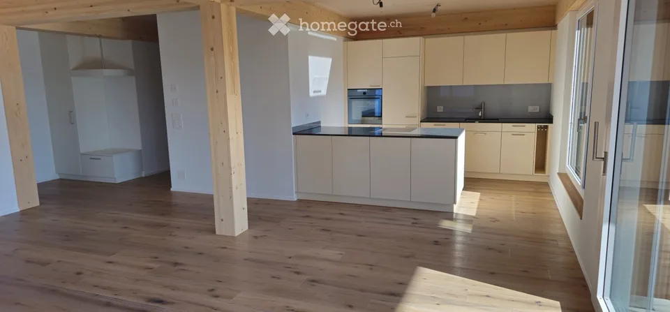 3.5-Zimmer-Wohnung im Holzneubau | 100m² | 50m² Garten | Rigiblick | Baar