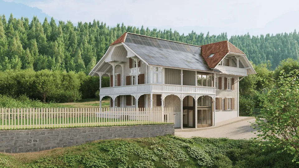 Primo affitto sul Lago di Thun: appartamento di 2 camere con vista sul lago, balcone e accesso al lago