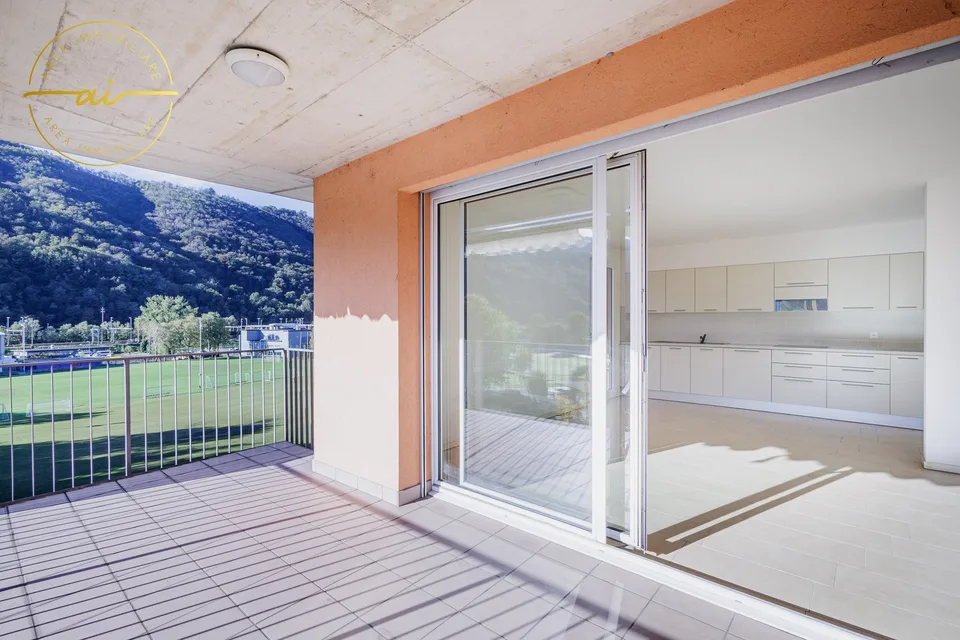 Luminoso attico di 5 locali con grande terrazza a Chiasso