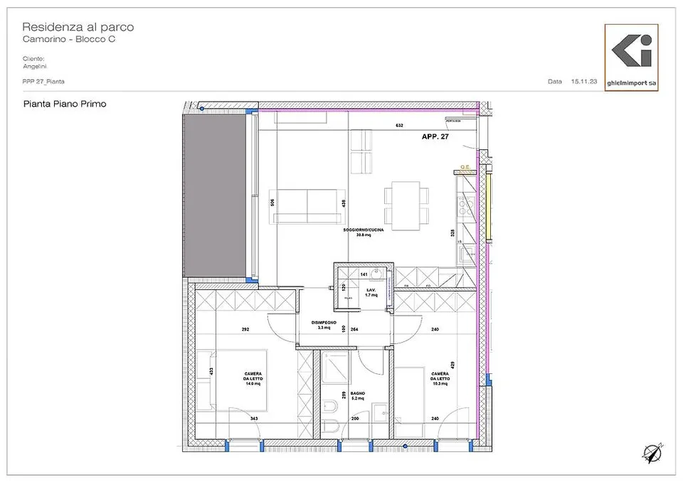Nouvel appartement 3.5 pièces Residenza al Parco - Camorino