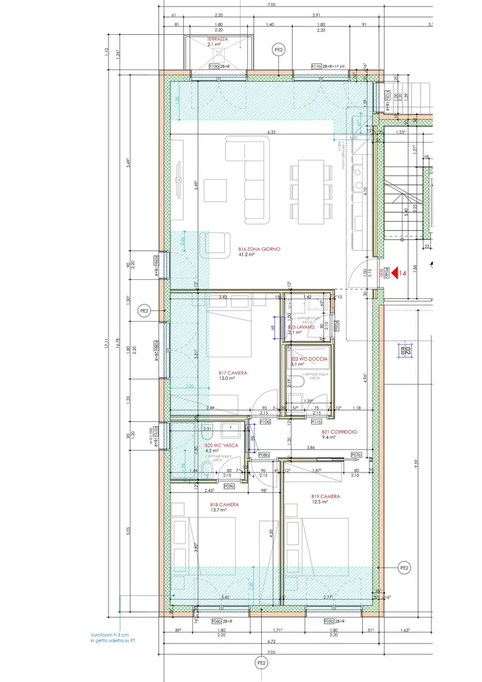 Moderno appartamento di 4.5 locali con giardino a Claro – Nuova costruzione con vista – foto 10 di 14
