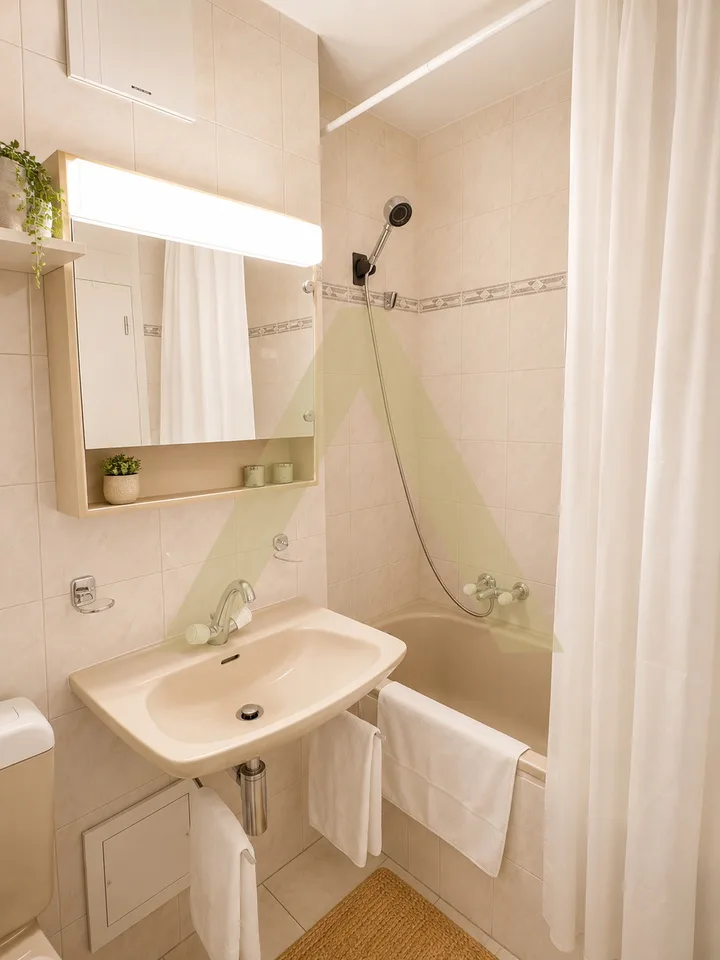 Appartamento accogliente arredato con loggia in un ambiente verde