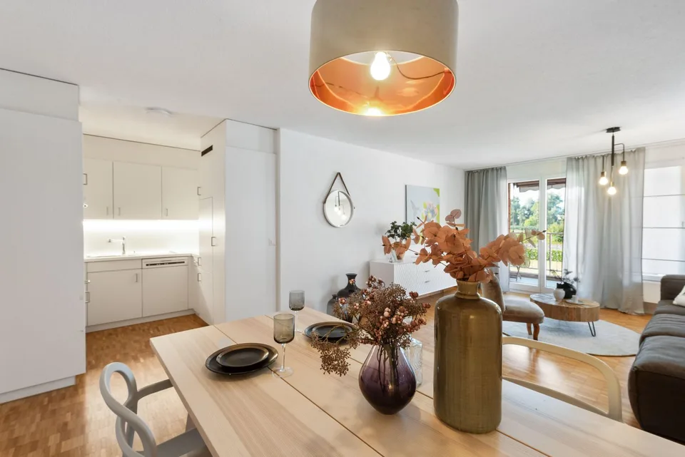Grosszügige 3.5-Zimmer-Gartenwohnung mit Sicht auf die Aare