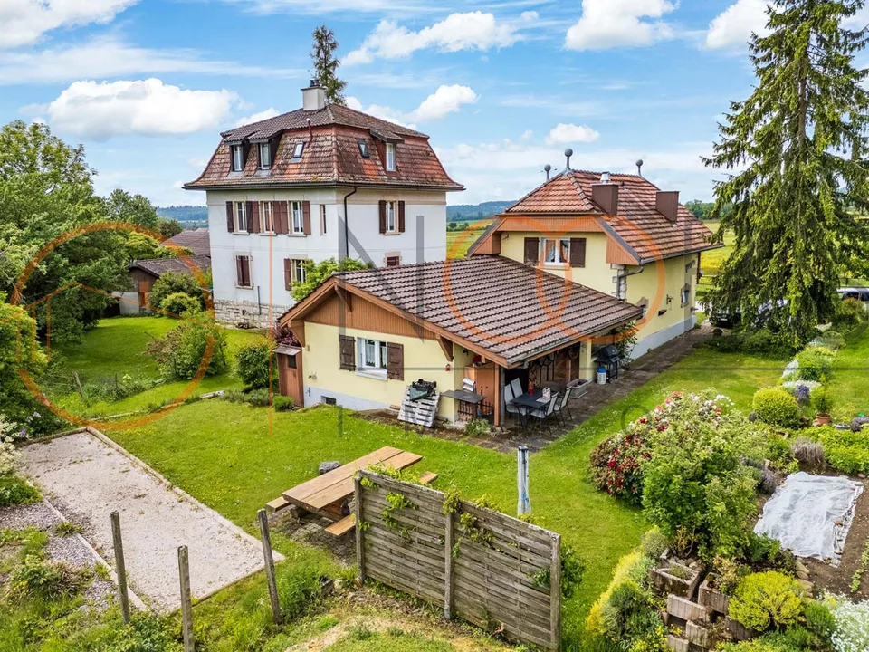 Hafen der Ruhe im Val-de-Ruz: Einzelvilla mit 5 Zimmern und Garten