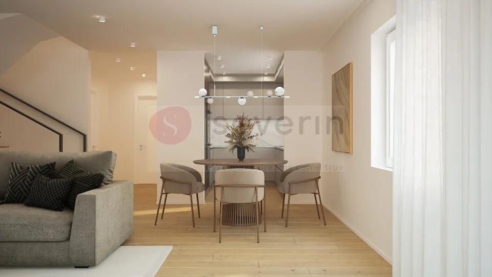 STANZA FAMIGLIA-NUOVA COSTRUZIONE- 5.5 LOCALI- CASA FAMILIARE DOPPIA, 144m2-COMPRESO TGPP