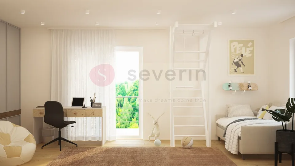 STANZA FAMIGLIA-NUOVA COSTRUZIONE- 5.5 LOCALI- CASA FAMILIARE DOPPIA, 144m2-COMPRESO TGPP