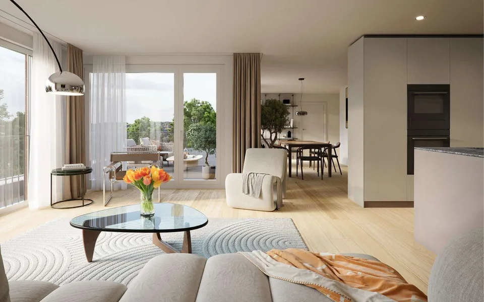 Attraktive 3.5-Zimmer-Gartenwohnung in sonniger Lage mit weitläufigem Gartenanteil