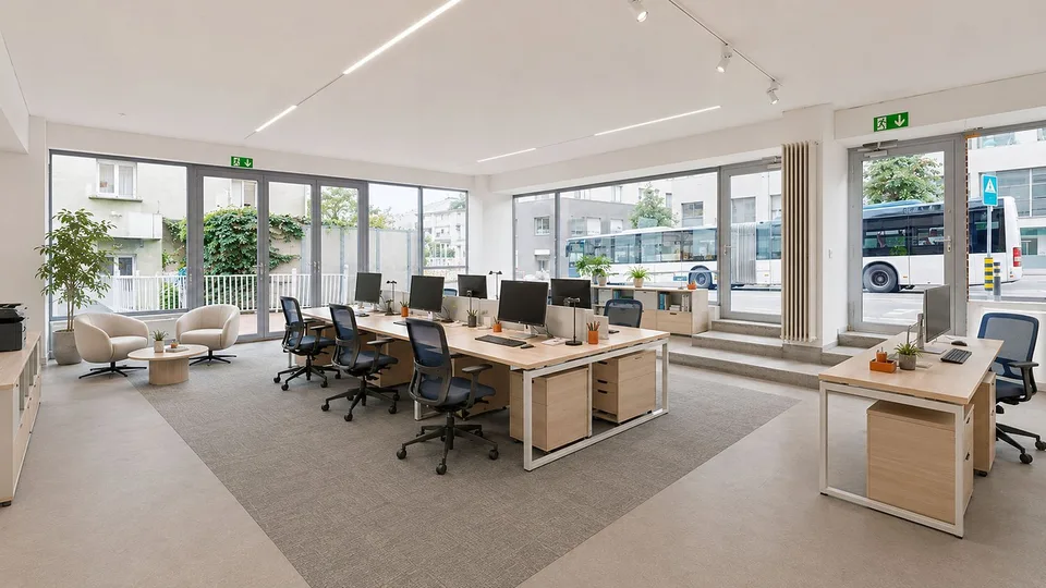 Arcata commerciale luminosa di 235 m² su due livelli - Morges 163