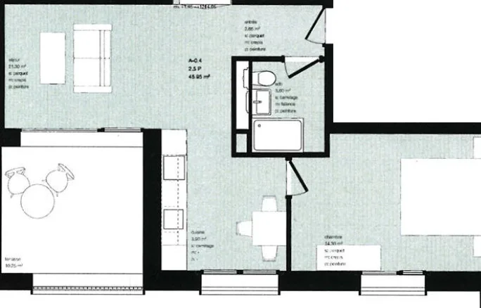 Jahresmiete: neue Wohnung im Herzen des Dorfes Montana