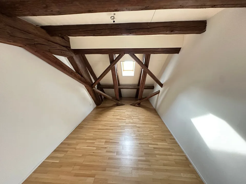Appartamento mansardato spazioso 5.5 locali con molto legno e charme