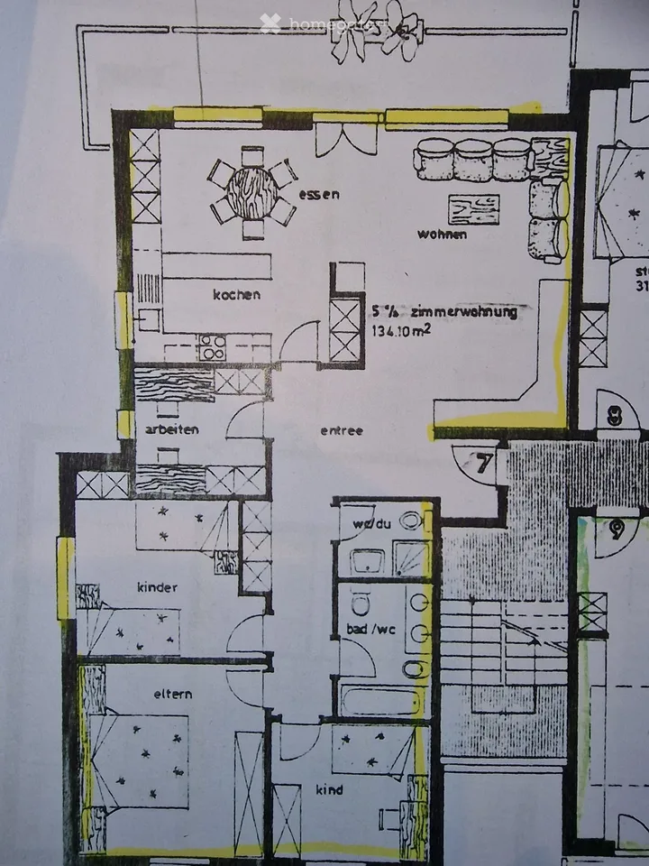 5,5- Zimmerwohnung zu vermieten
