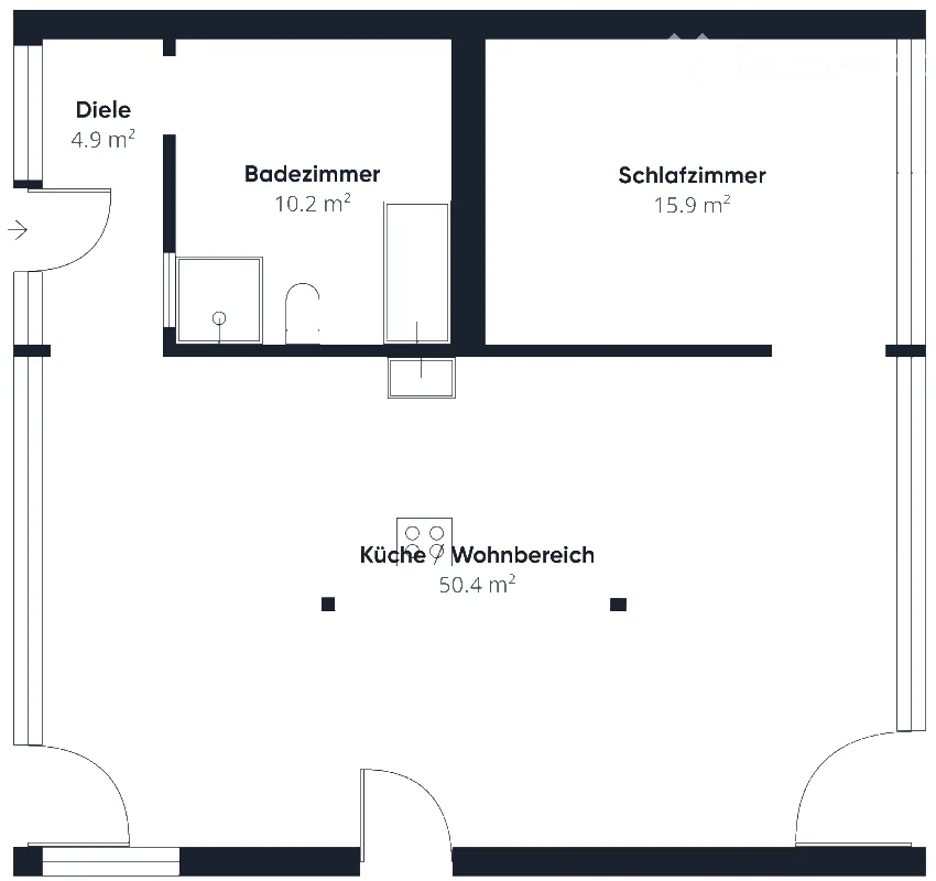 2.5-Zimmer-Wohnung in Rüegsbach