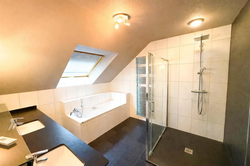 In France, Village-Neuf: The 4-Piece Premium Apartment with Unique Features