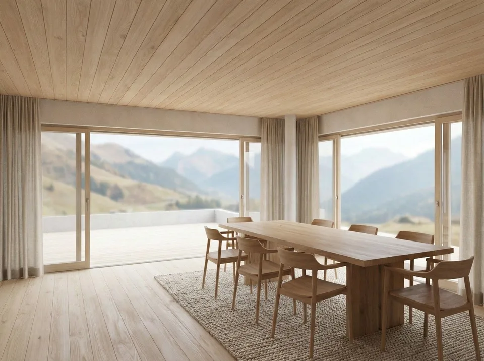 Chalet de charme, terrasse Sud 44 m² et vue alpine dégagée _ LOT 1 ...