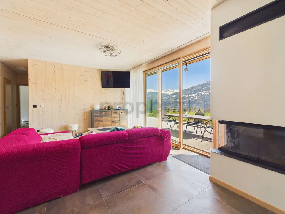 Moderne 5.5 pièces maison mitoyenne avec parking, Lens