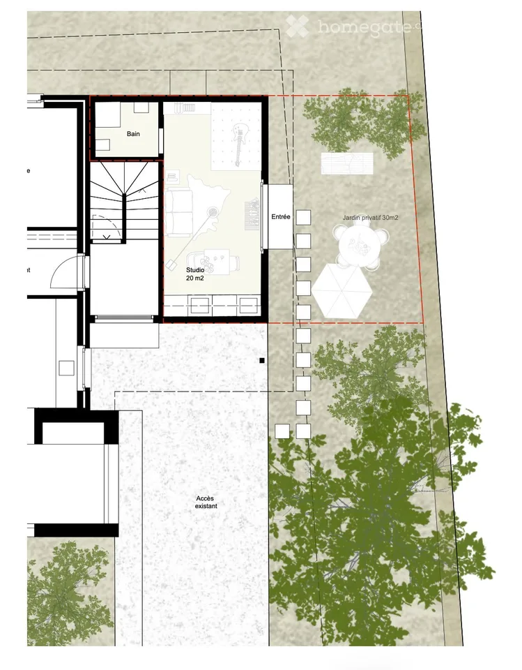 Studio avec jardin et place de parc dans le quartier d Torry