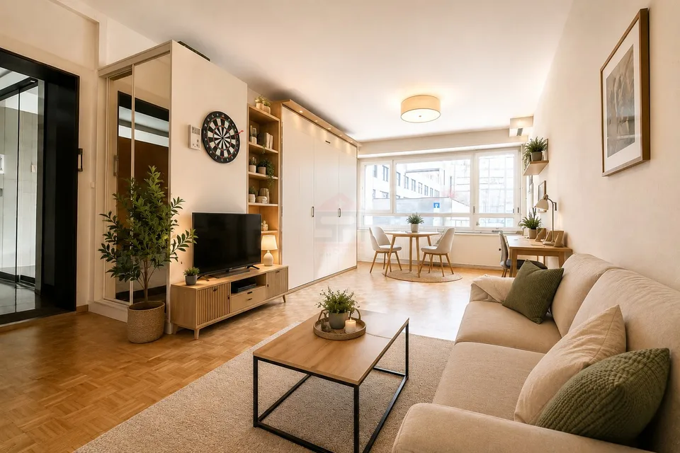 Charmant studio de 44 m², situé dans un endroit très recherché.