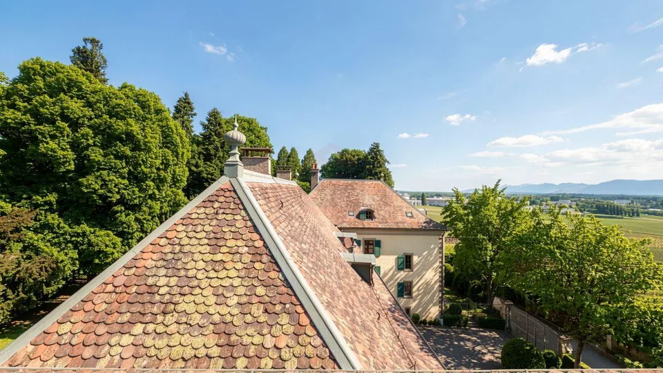 Duplex von 7,5 Zimmern von Ausnahme im Herzen des Schlosses Barillet, Lebenskunst zwischen Weinbergen und Genf