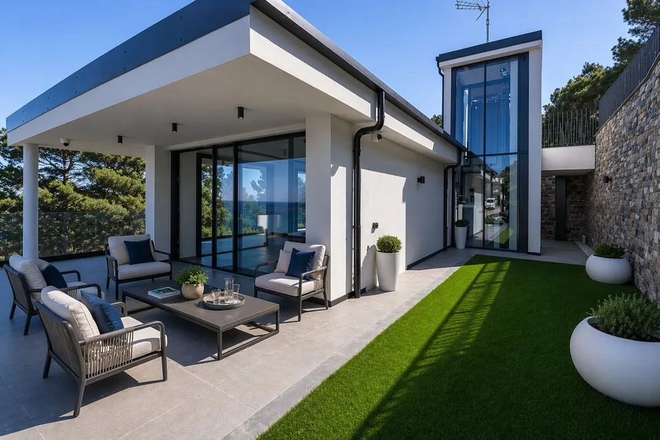 Luxus-Villa mit Infinity-Pool und Meerblick in Ligurien