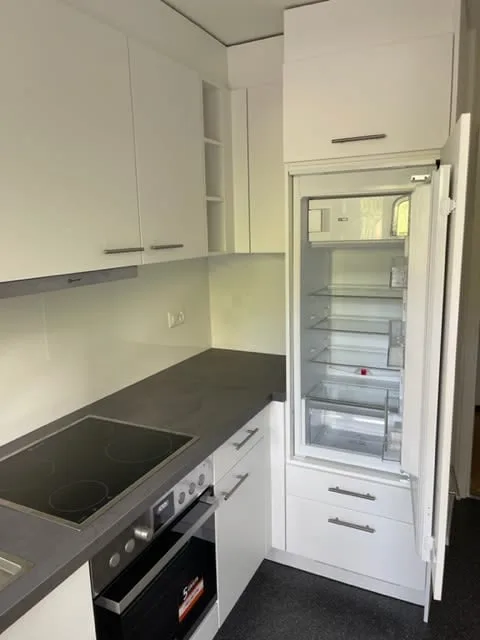 Appartamento di 3 camere rinnovato e attraente in una posizione tranquilla con cucina nuova e WC/bagno