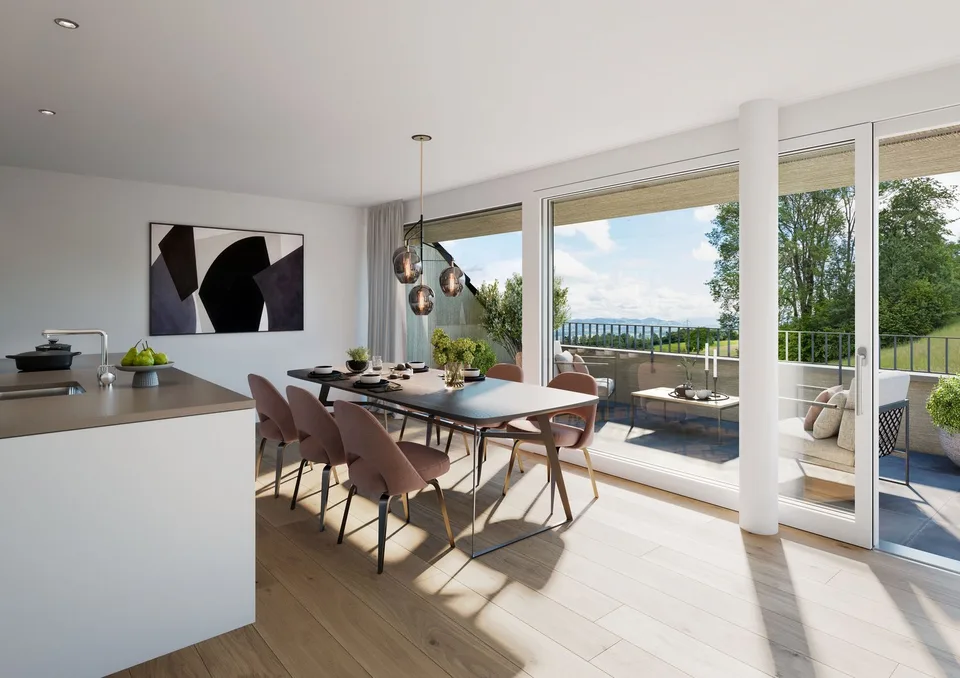 Neue grosse 5½-Zi.-Dachmais.Wohnung an fantastischer Aussichtslage