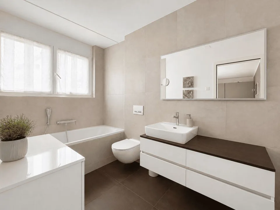Moderne 3.5-Zimmer-Wohnung mit herrlichem Seeblick und 2 Tiefgaragenplätzen – Foto 7 von 10