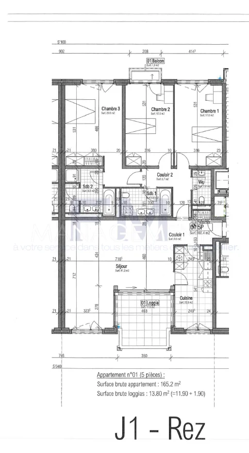 Chemin du Velours - 5 Zimmer mit ca. 145 m² im Erdgeschoss