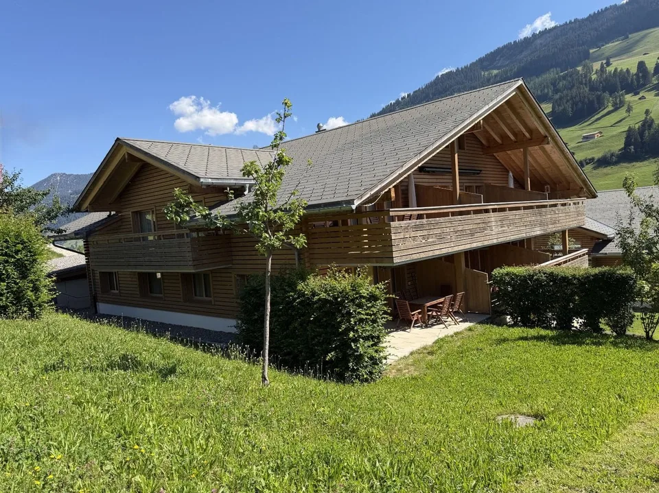 Lichtdurchflutete 3½ Zimmer Ferienwohnung mitten im schönen Ferienort Lenk!