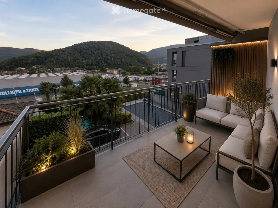 Wohnung 4.5 Zimmer mit Seeblick + zwei Balkonen Pura