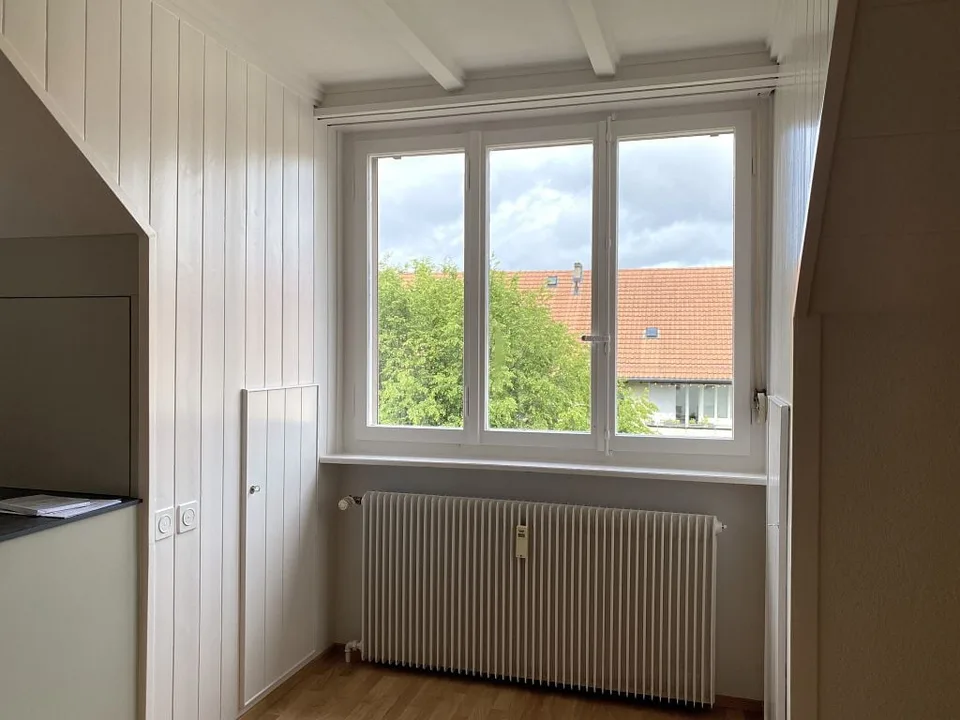 teilsaniertes Studio, Dachgeschoss