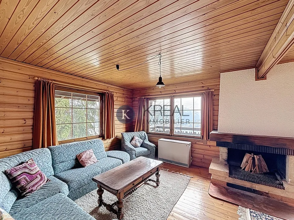 Chalet 5,5 Zimmer mit Panoramablick ? Renovierungspotenzial