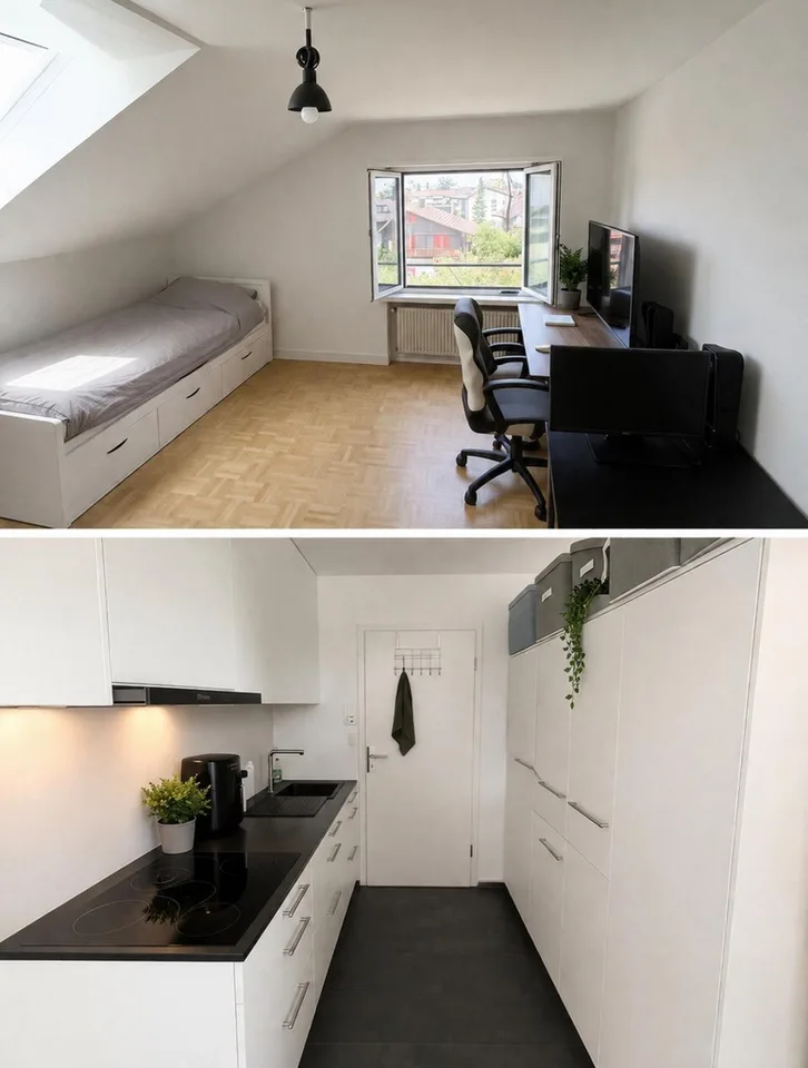 Charmant studio 1 pièce dans un quartier calme près du lac de Thoune