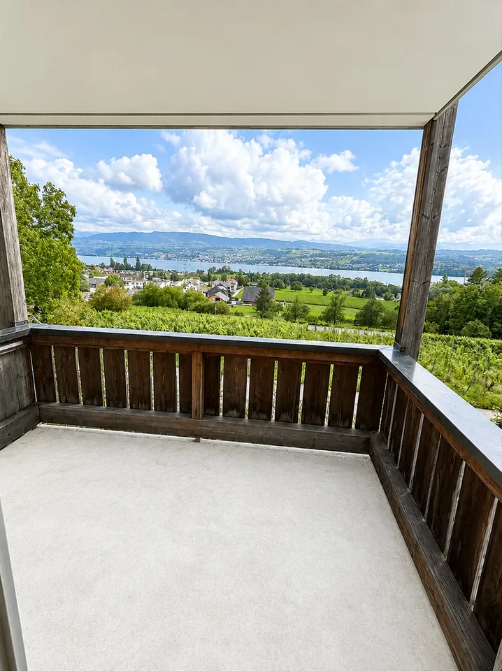 Charmante 3.5-Zimmer-Wohnung mit Panoramablick in Uetikon am See