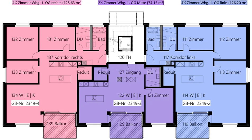 Modern 4.5-room apartment in Wynigen – new building