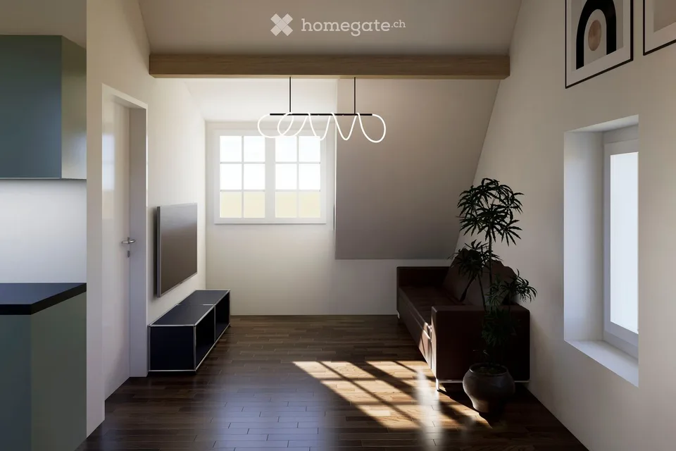 Charmante Dachwohnung in ehemaligem Bauernhaus