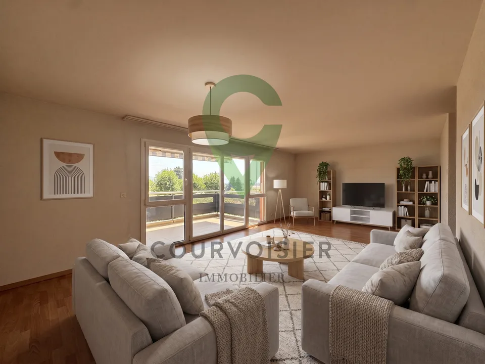 Bel appartement de 4.5 pièces avec vue lac et Alpes