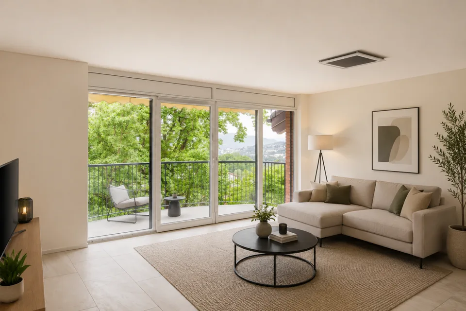 Moderno 3,5 locali con locale hobby di 40 m2