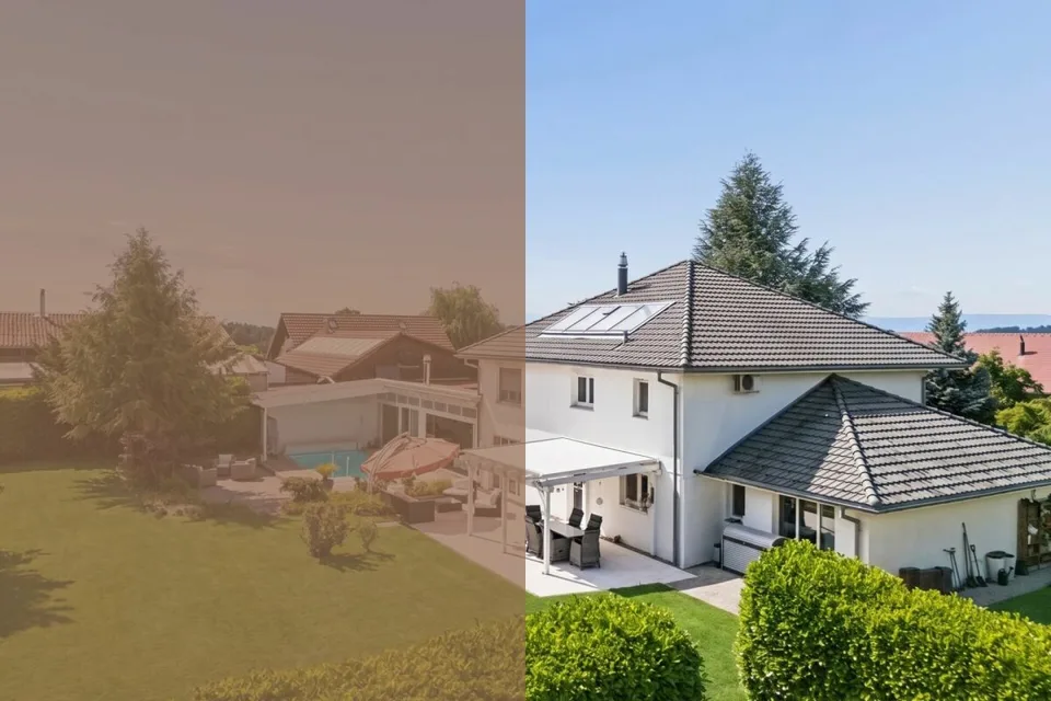 8.5-Zimmer-Einfamilienhaus mit Wintergarten, Pool und vielseitigem Raumangebot