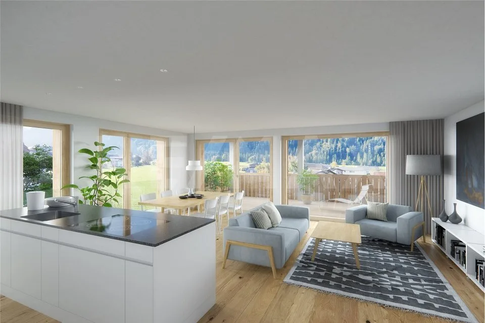 Nachhaltiges Wohnen Garglas.ch - 3½-Zimmer-Wohnung F6 mit Anteil an Solarkraft